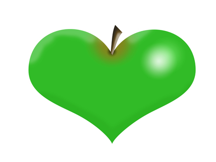 Širdelė obuoliukas